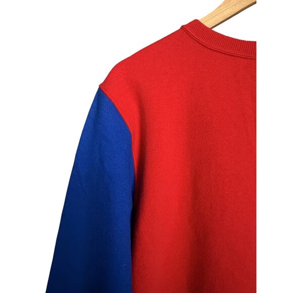 Vintage Polo Sport Ralph Lauren Women's Red Yellow Blue Sweatshirt Dress - L - Picture 8 of 9